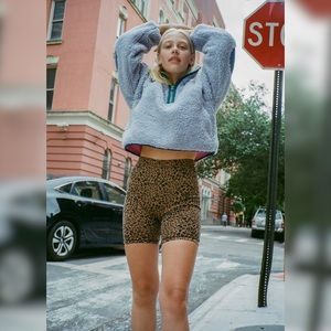 Sandy Liang Jojo Leopard Bike Shorts